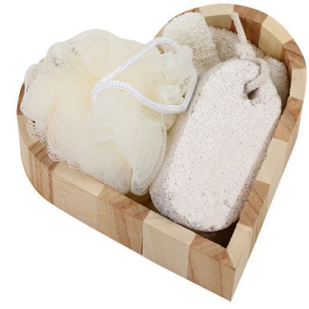 Baño traje de baño amor barril de madera caja de regalo traje de baño de masaje serie traje de baño regalo promocional traje de baño