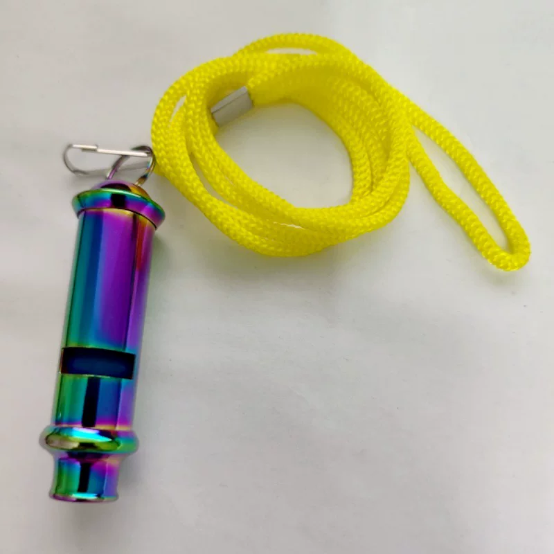 Colorful police whistle, nuclear-free high-frequency whistle, fire whistle, traffic referee exclusive whistle, genuine wholesale