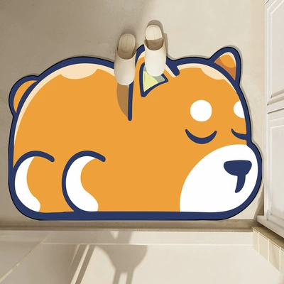 Avtomobil döşəmə paspasları – can be cut - shiba-inu-40-60cm-diatom-mud