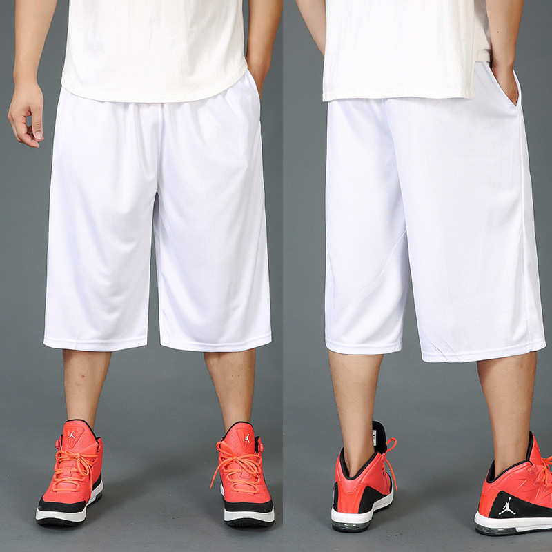 Cross-border 350 jin fat summer thin shorts sports shorts men's middle pants Youth Sports Basketball pants big shorts