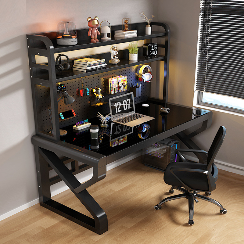 Computer Desk Desktop Desk Bookshelf Integrated Table Home Student Study Table Simple Desk Bedroom E-Sports Table