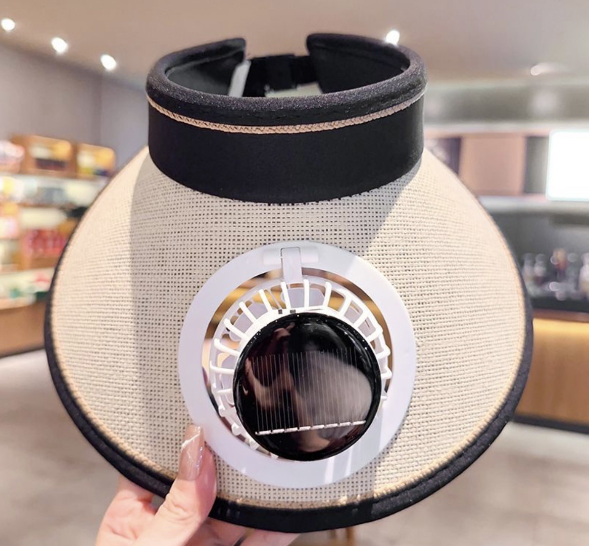 Sombrero de pescador con ventilador solar para protección solar de verano, recargable por USB, de ala ancha, para exteriores.