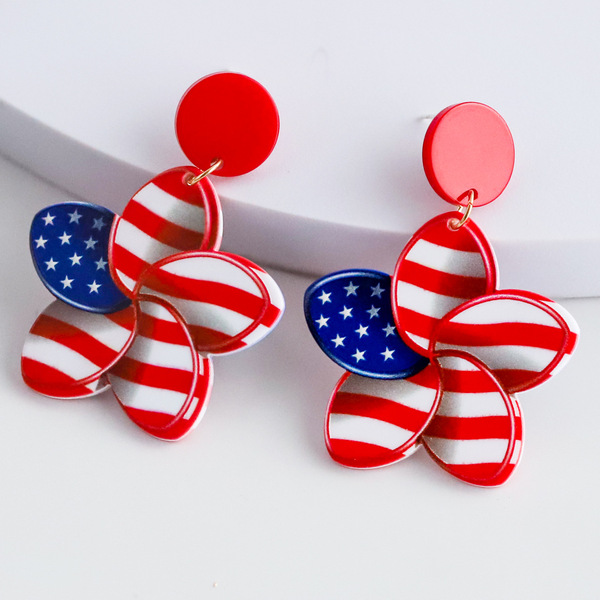 creative acrylic earrings drop-shaped