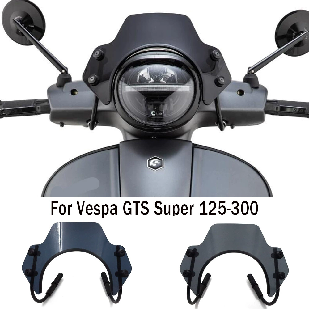 Новое мотоциклетное ветровое стекло для Vespa GTS300, новое ветровое стекло GTS125-300 2023