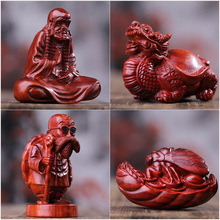 紫檀高密度手工精雕手把件文玩工艺小件摆件