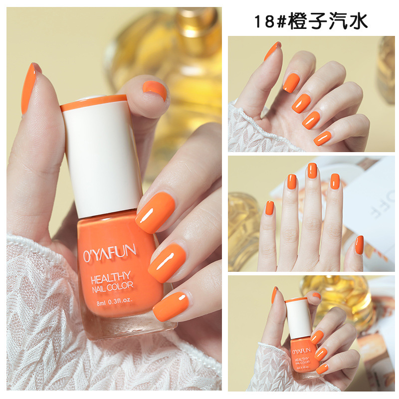 Esmalte de uñas nuevo esmalte de uñas desgarrable a base de agua de secado rápido sin hornear de secado rápido esmalte de uñas no picante primavera y otoño