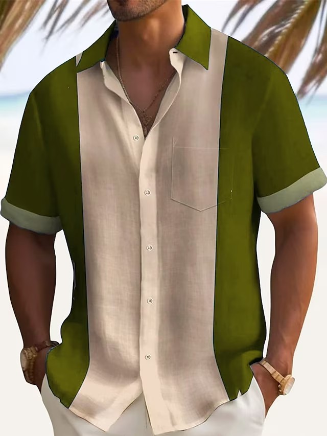 Men's Casual Long Sleeve Shirt Solid Colour Spring Lightweight_voghion.com