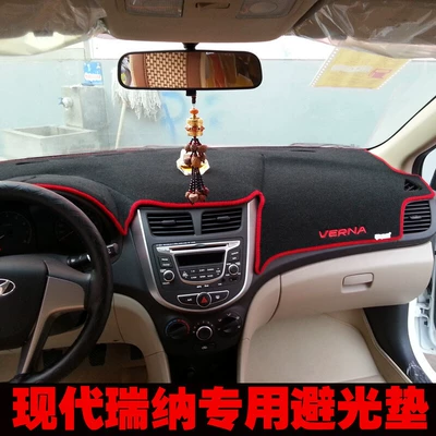 Nissan Sylphy, Volkswagen Lavida, Buick Excelle, Volkswagen | Günəş əleyhinə siperlik - 10-16-hyundai-reina-light-proof-mat-red-edge-classic-and-good-looking-front-instrument-panel-light-shielding-pad