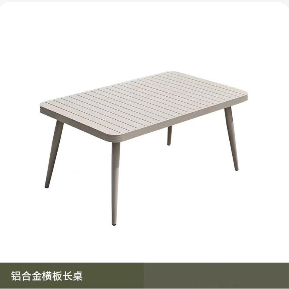 Mesa y silla al aire libre Combo Villa Jardín Nórdica Terraza Mesa Mesa de comedor Silla de comedor de cordón Diseñador de patio Mesa de balcón al aire libre