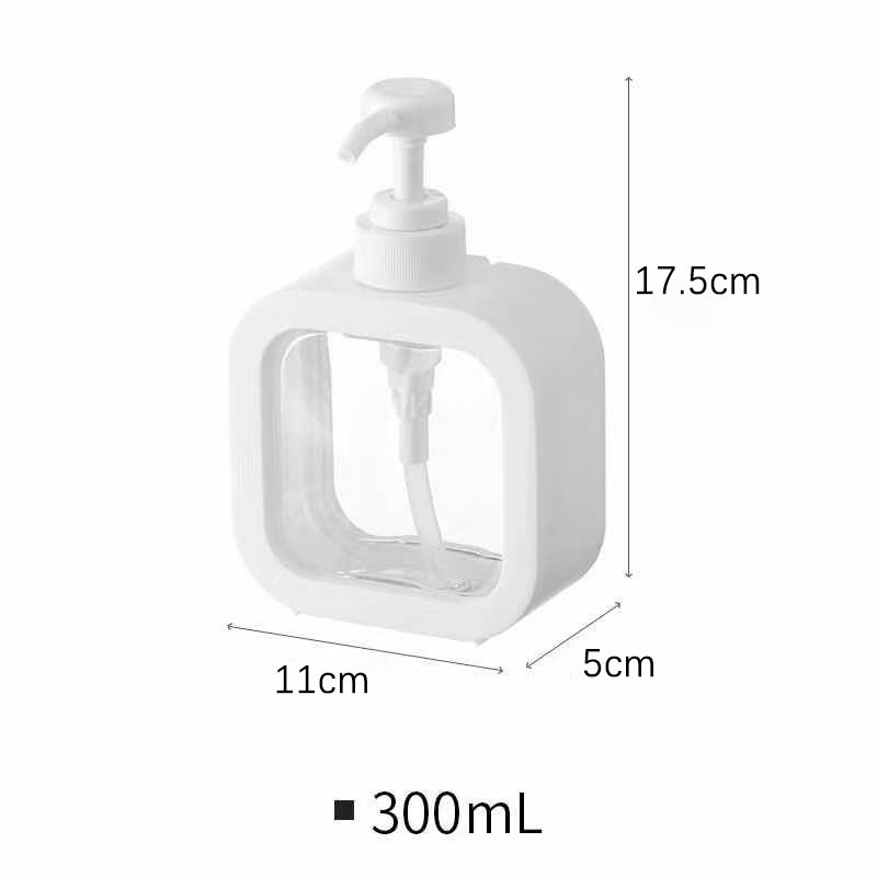 (Al por mayor en grandes cantidades) nueva botella de loción de 300ml de lavado y protección suministros de botella de plástico estilo ins botella de prensa fuente de fábrica