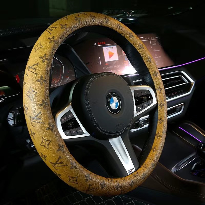 Wholesale of new all-season fashionable vintage cute car steering wheel covers, trendy brand for girls