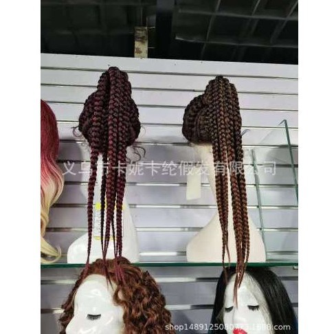 Amazon transfronterizo trenzas de fibra química de encaje trenzado pelucón de encaje mujeres negras