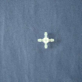 厂家批发食品级透明聚丙PP十3mm气油水族十字型塑料四通胶管接头