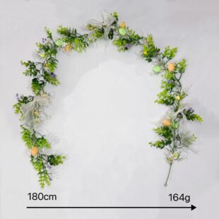 Amazon Easter Green Plant Indoor Egg Decoration Home Rattan Vine Hanging Artificial Egg Water Grass Rattan