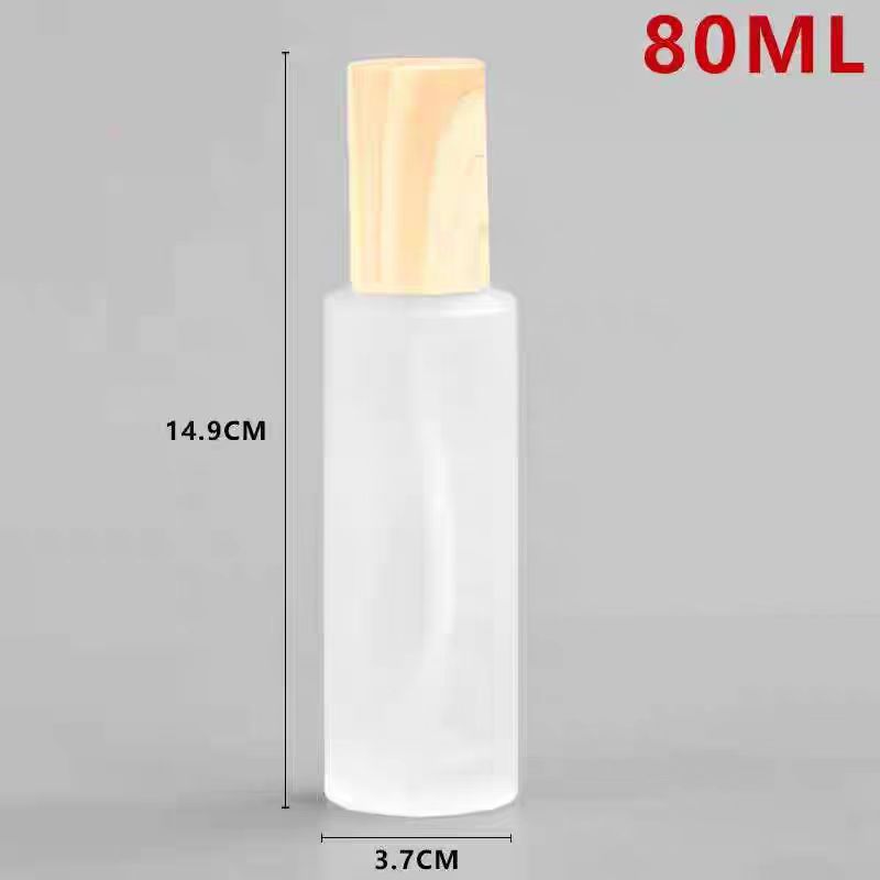 Botella de aerosol de botella de emulsión de vidrio 20ml - 120ml presiona botella dividida botella de vidrio cosmético mate image 18