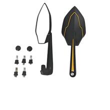 无极钱江川崎凯越贝纳利街车通用改装摩托车豪爵后视镜黄色红色