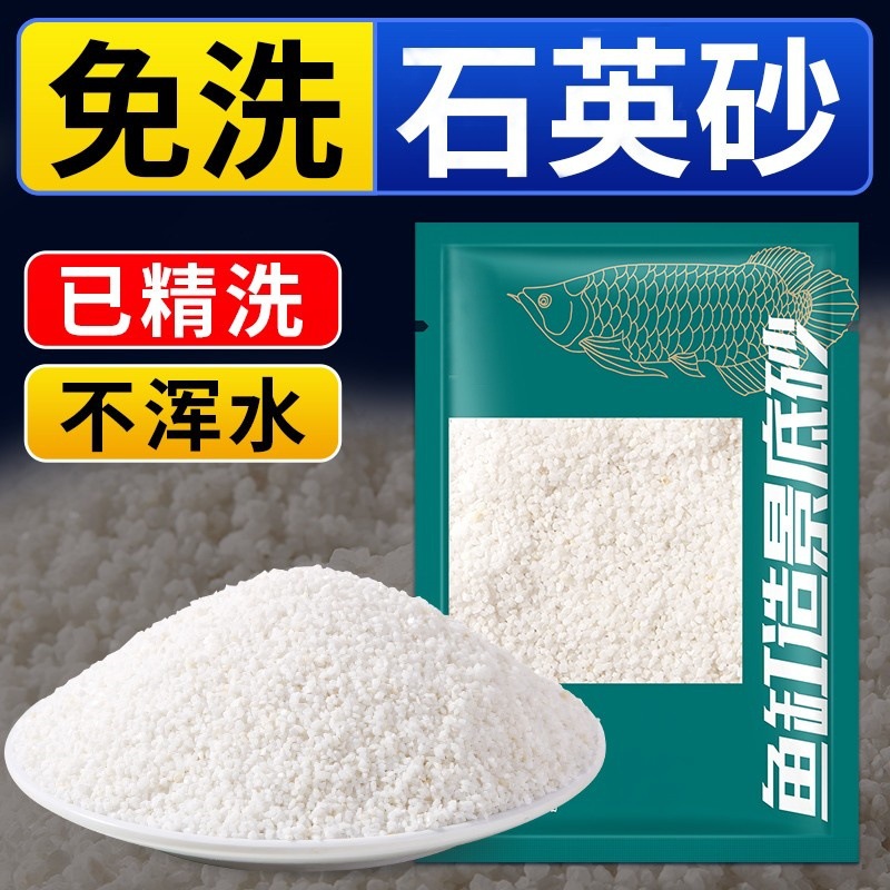 No-Wash White Sand Substrate, Quartz Sand, Fine Sand, Aquarium Landscaping Sand, Special Bottom River Sand, Coarse Sand, White Sand, Cosmetic Sand