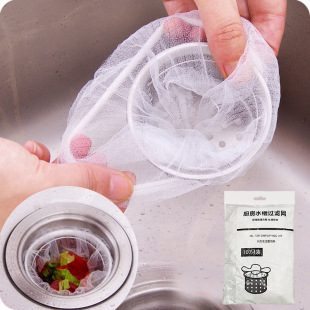 Sewer drain filter anti-residue clogging waterproof bag vegetable washing water cutting bag sink garbage filter