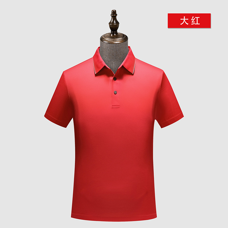 Brocado a cuadros amoníaco sin costuras 5A antibacteriano color sólido cuello de segundo nivel camisa de polo logotipo impreso personalizado ropa de trabajo de secado rápido overoles