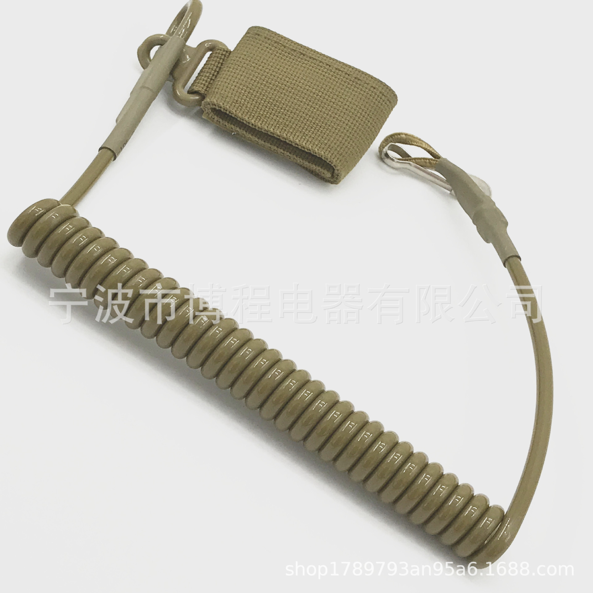 户外战术弹簧枪绳防丢钥匙扣挂绳军迷弹力绳多功能挂绳枪绳弹簧线