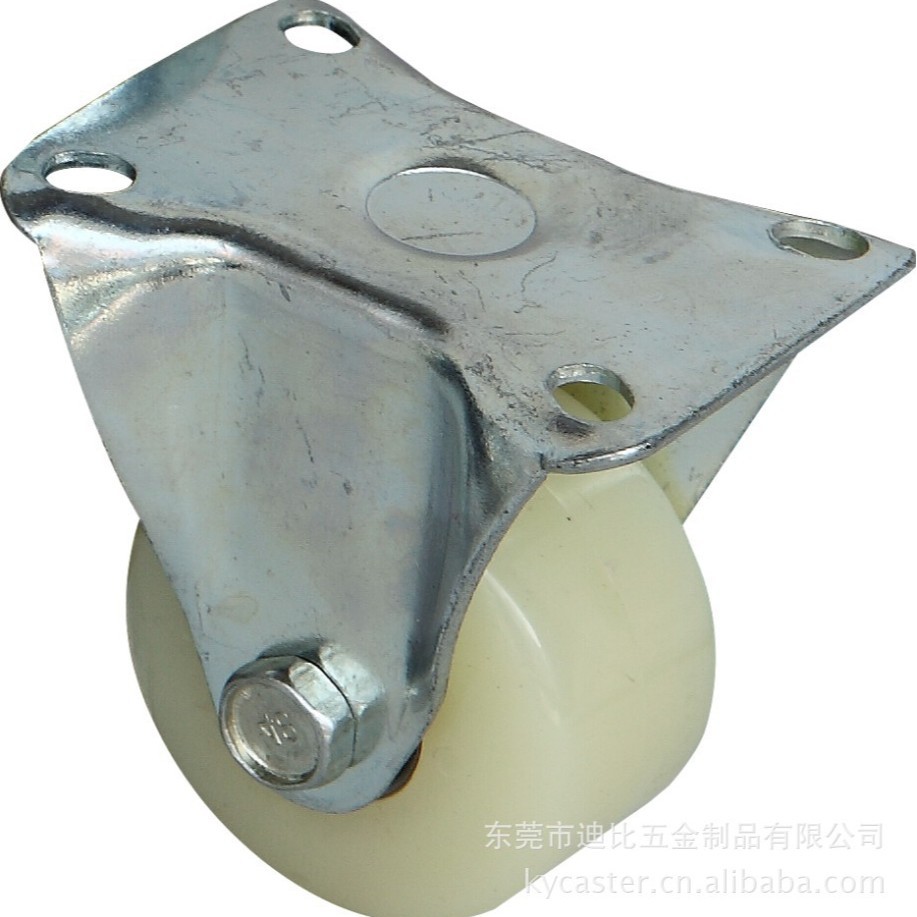 供应脚轮万向轮 2寸中型尼龙双轴轮 脚轮厂家超耐磨轮子加固军工