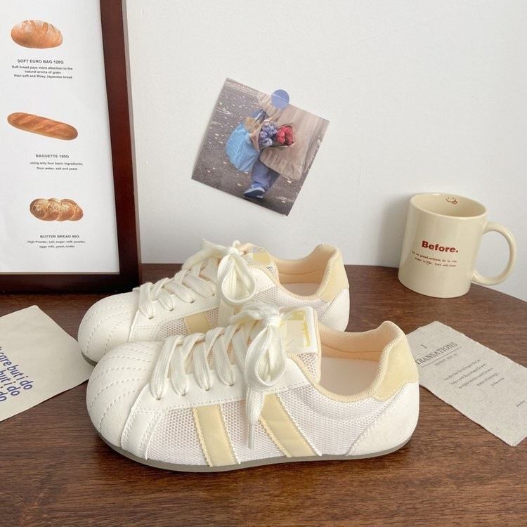 Explosión de la red transpirable no sofoca los pies zapatos de entrenamiento de mujeres 2026 verano nuevo partido estudiantil de alto valor casual zapatos blancos pequeños image 6
