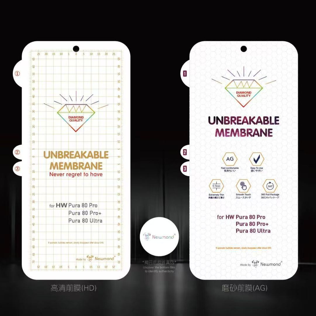 适用于荣耀500Pro钻石金刚水凝膜荣耀500 荣耀400Pro 荣耀300软膜