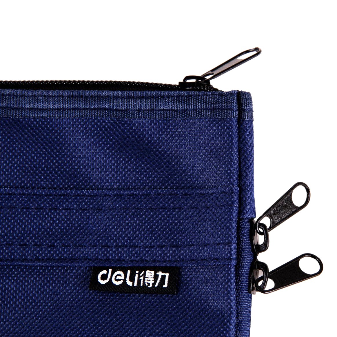 Deli 5500A4 maletín bolso de doble capa bolsa de conferencia de oficina bolsa de material de tela Oxford bolsa de cremallera