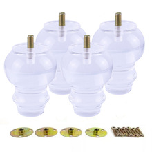 厂家批发加工五金亚克力沙发脚透明橱柜家具支撑脚客厅茶几沙发脚