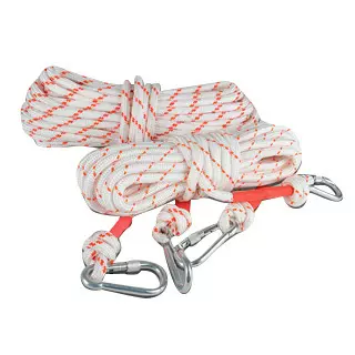 应急救援消防逃生绳安全带自救户外双钩钢丝芯丙纶安全绳