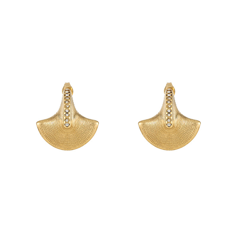 Geometric, Water Droplets Pattern 316L Stainless Steel Pearl Zircon Geometric Water Droplets Waterproof Non Tarnish Surgical Steel IG Style Ear Studs For Women's