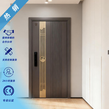 304不锈钢智能锁防盗门进户门别墅通风透气加厚韩式门入户门单门