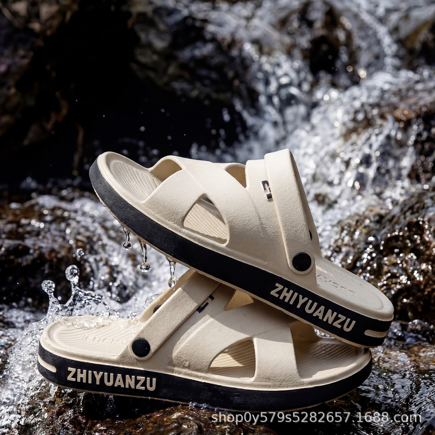 Diseño de cinturón cruzado para hombres de verano outerwear deportivo al aire libre conducir sandalias de playa al por mayor, nadar