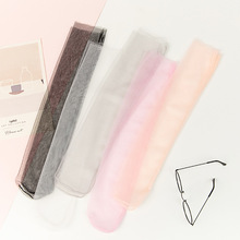 自产自销新款甜美仙女闪亮薄纱纯色网纱袜子 宽松透气网袜堆堆袜