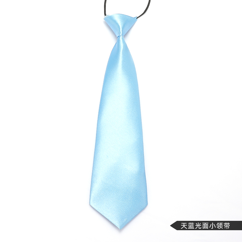 ↤↤↤어린이용 하늘색 광택 작은 넥타이