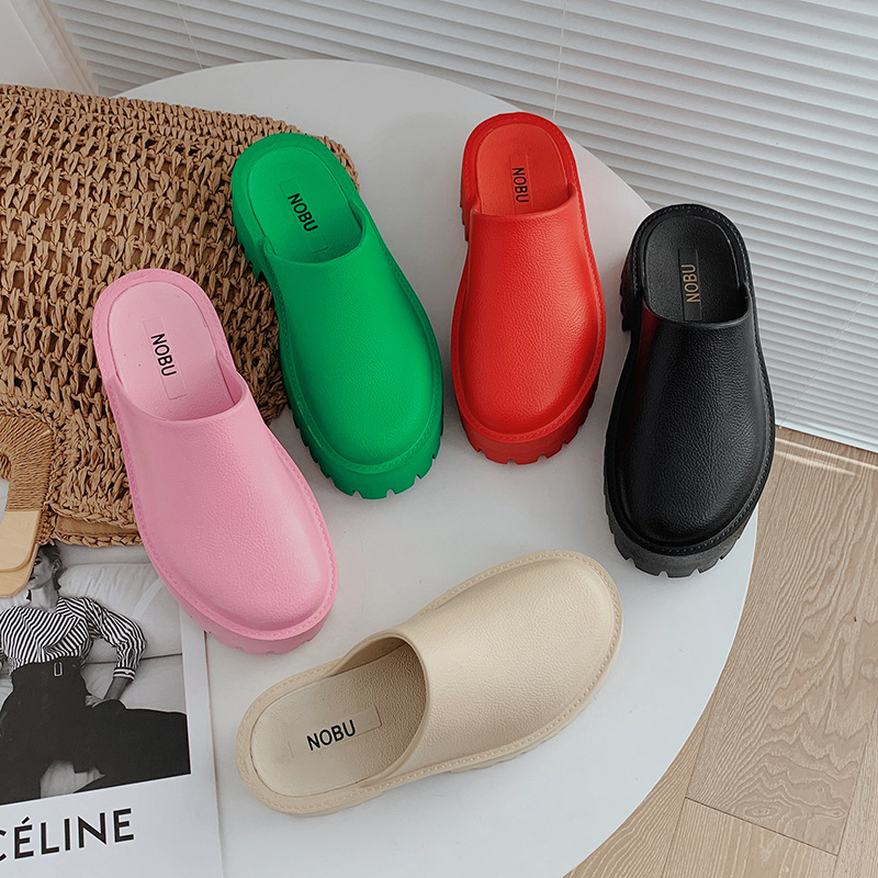 Slippers Women's 2023 Outer Wear Thick Bottom European and American Ins Trendy Fashionable Internet Popular Outdoor Foreign Trade Casual Shoes Large Size