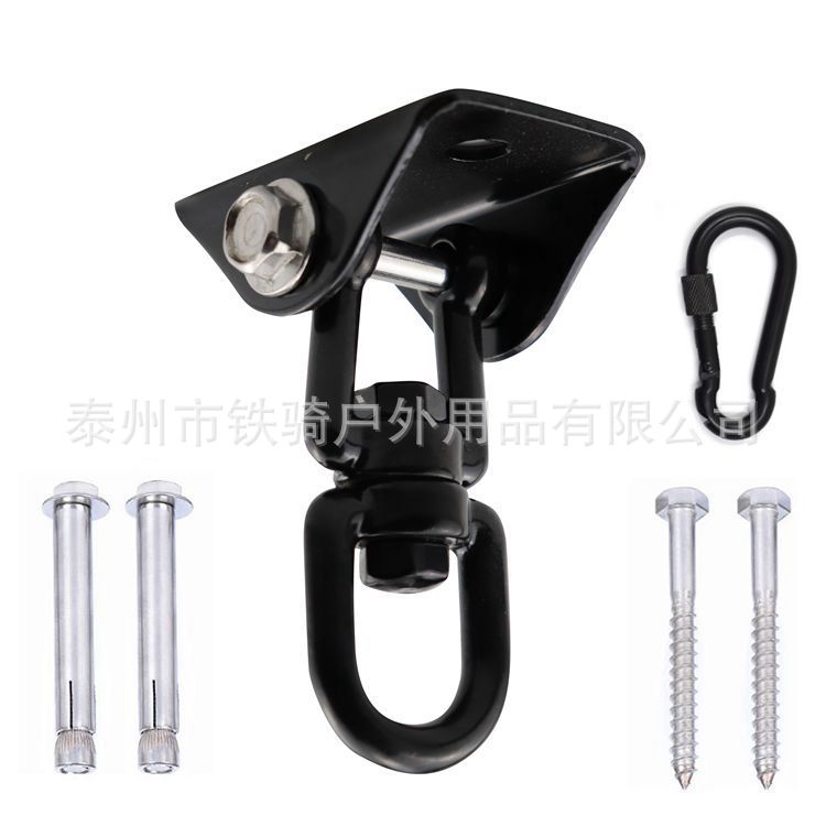 Amazon 304 Acero inoxidable swing gancho fijo placa colgante silla hamaca accesorios 360 giratorio gancho fijo
