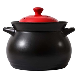 Ceramic Casserole Large Capacity 8-10 People Soup Cooking Commercial Gas Stove High Temperature Resistant Casserole Household Anti-Dry Burning Stew Pot
