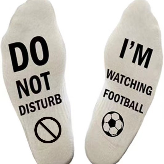 Calcetines de fútbol modernos de estilo inglés, calcetines deportivos de algodón a media pantorrilla, calcetines deportivos para correr y fútbol, calcetines de fútbol con letras.