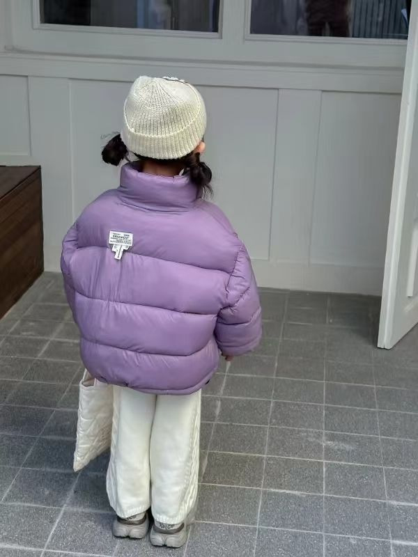 2025 Autumn New Children's Bread Jacket Down Cotton Cotton-padded Coat Loose Korean Version Thickened Male Treasure Female Treasure_voghion.com