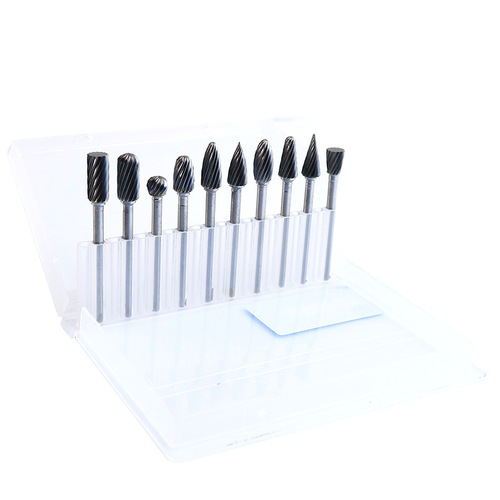 Carbide rotary file single groove metal grinding head knife tungsten steel reaming milling cutter 3*6mm double groove set knife