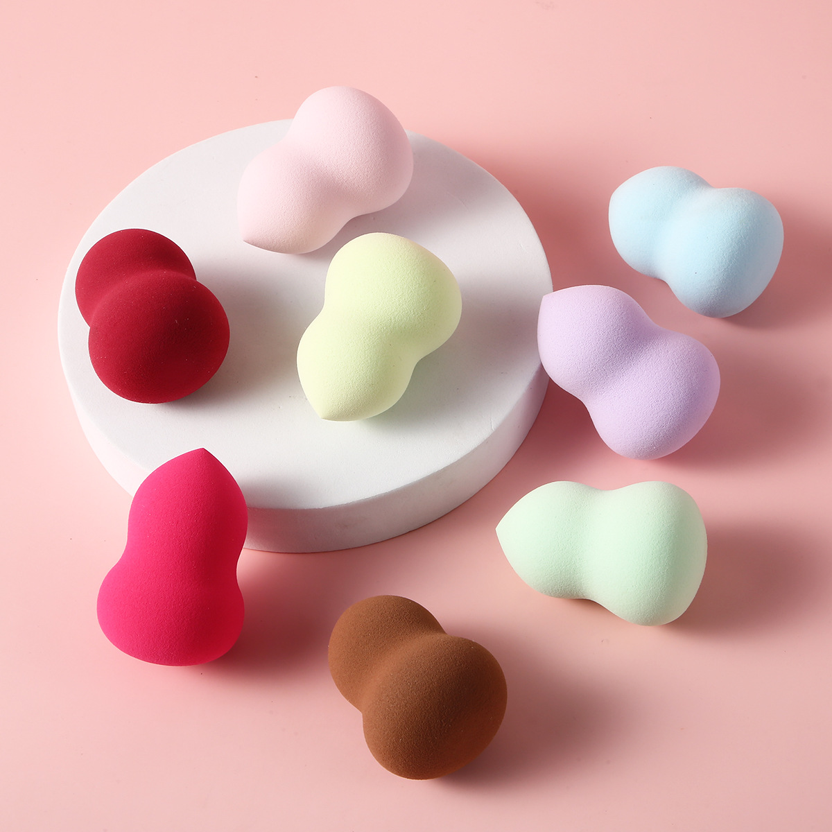 Huevo de belleza caja de huevo traje calabaza agua gota polvo puff maquillaje huevo maquillaje cojín de aire esponja herramientas de belleza