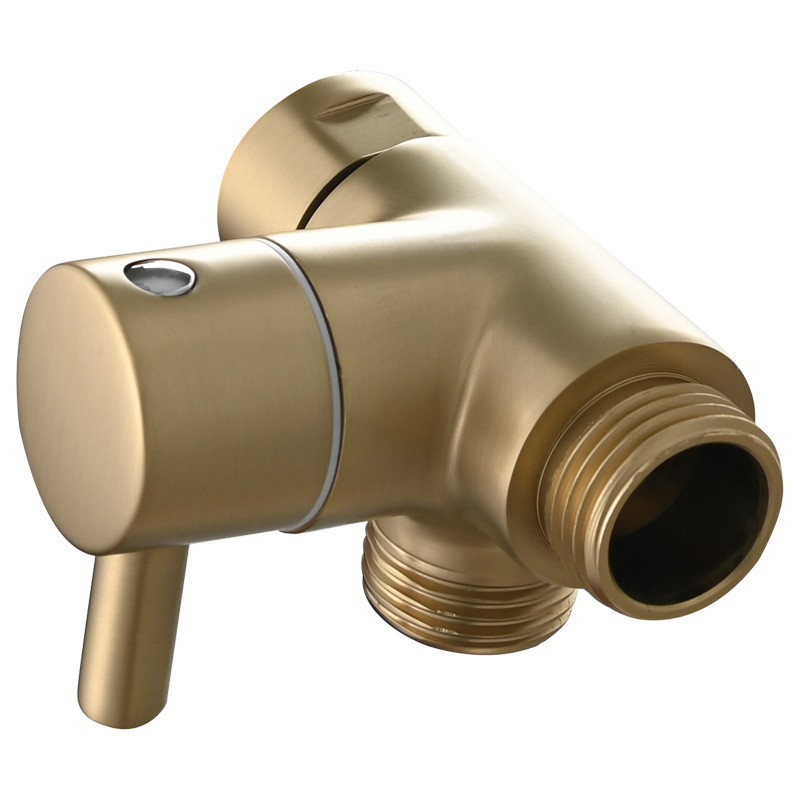 Cobre baño ducha brazo agua separador uno en dos-out boquilla Válvula de desvío baño ducha tubo de conmutación válvula tee