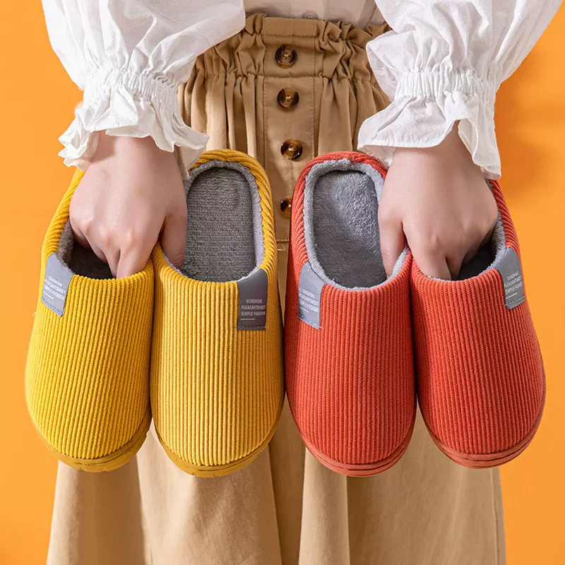 2023新款棉拖鞋男女冬季居家用防滑厚底保暖毛毛月子可爱室内情侣