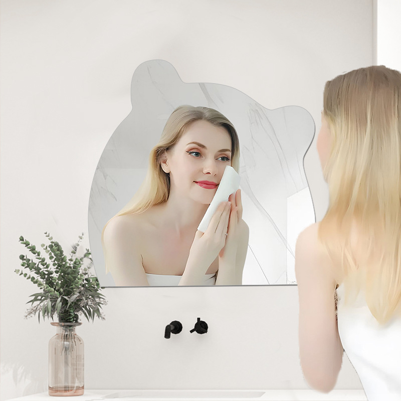 Decorative Bathroom Mirror High-definition Acrylic Wall Sticker_voghion.com