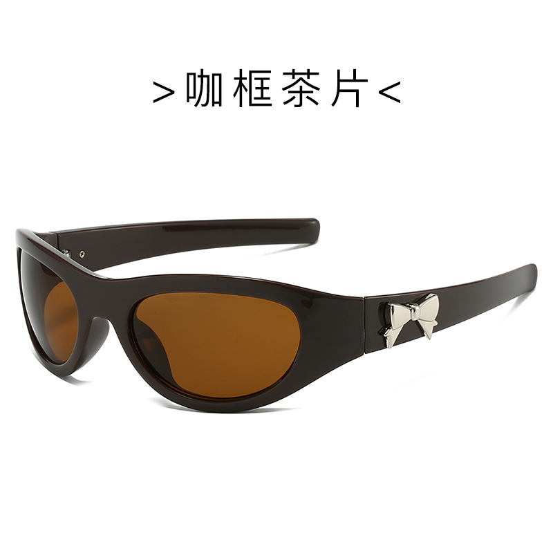 Nuevas gafas de sol futuristas para deportes al aire libre con protección UV y2k diadema para montar gafas de sol con lazo para hombres y mujeres