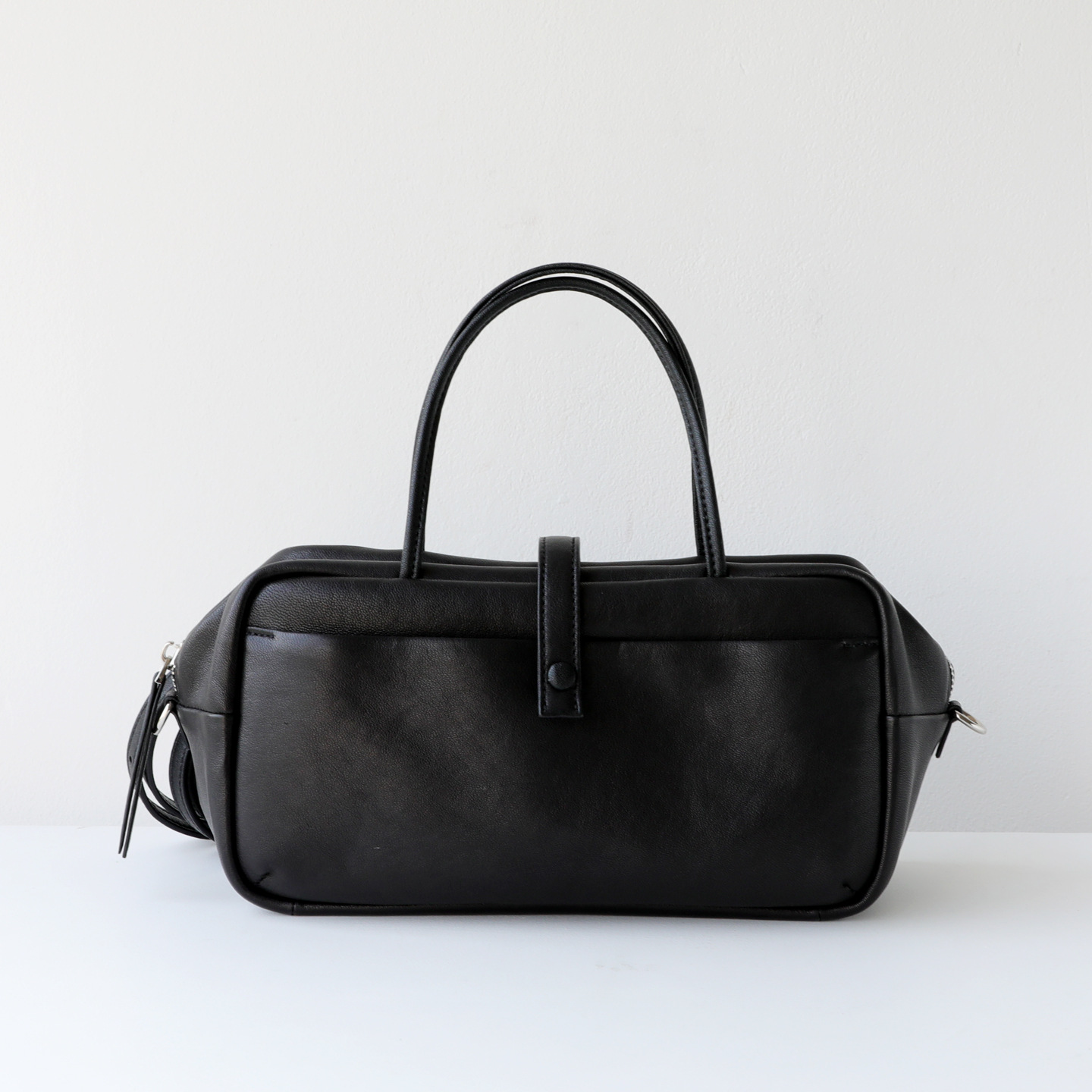 Retro Commuter Vegetable-Tanned Sheepskin Boston Handbag, Versatile Shoulder & Crossbody Women's Soft Bowling Bag - Thumbnail 8