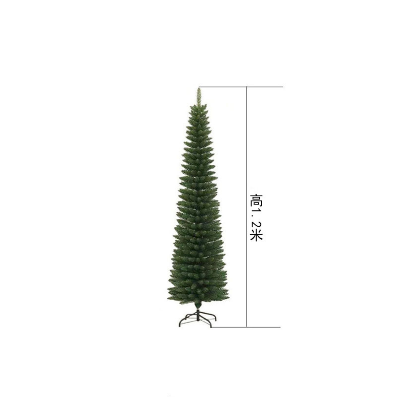 2026 nuevo árbol de Navidad de PVC encriptado verde decoración de gran sala de estar adornos DIY lápiz árbol de simulación al por mayor