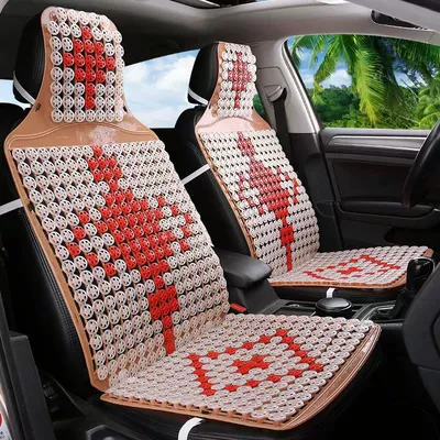 Summer Car Cushion Plastic Double Cool pad - double-layer-plastic-chinese-knot-brown
