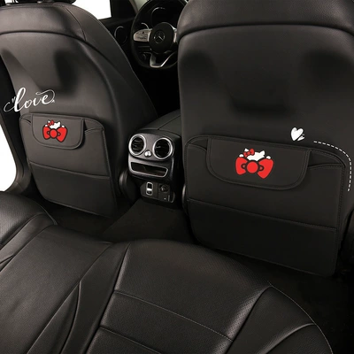 Nappa Leather Car Seat Anti-Kick: Chair back anti-kick pad